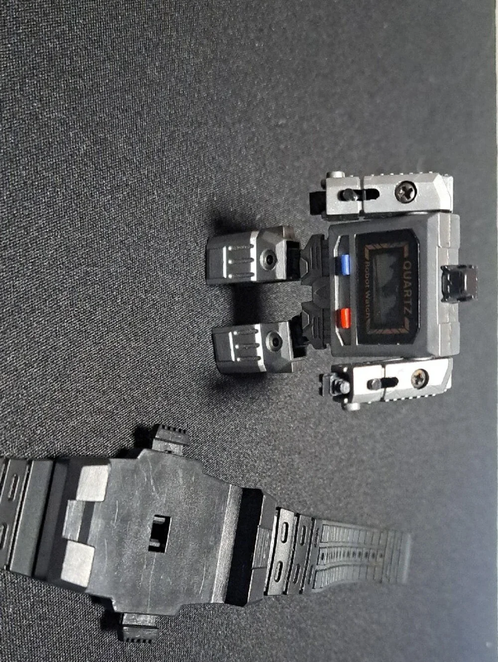 Vintage 1980s Transforming Robot Toy Lot And Takara Transforming Robot Watch